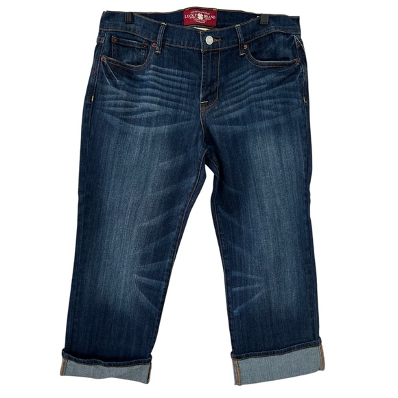 Lucky Brand Denim - LUCKY BRAND Sweet N’ Crop Cuffed Capri Blue NEW Jeans 12/31